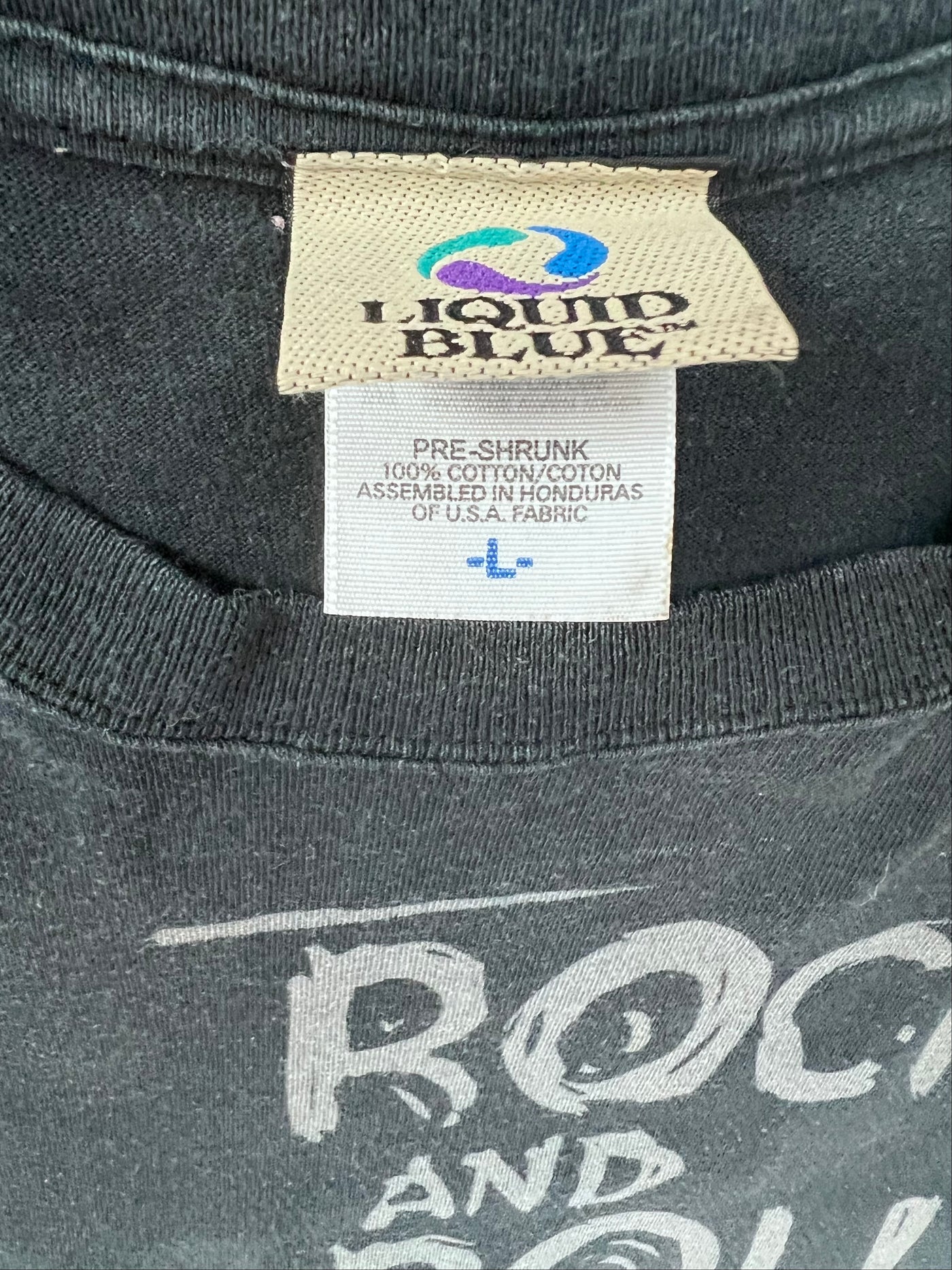 Vintage 90's AC/DC "Rock and Roll Ain't Noise Pollution" T-shirt. Black