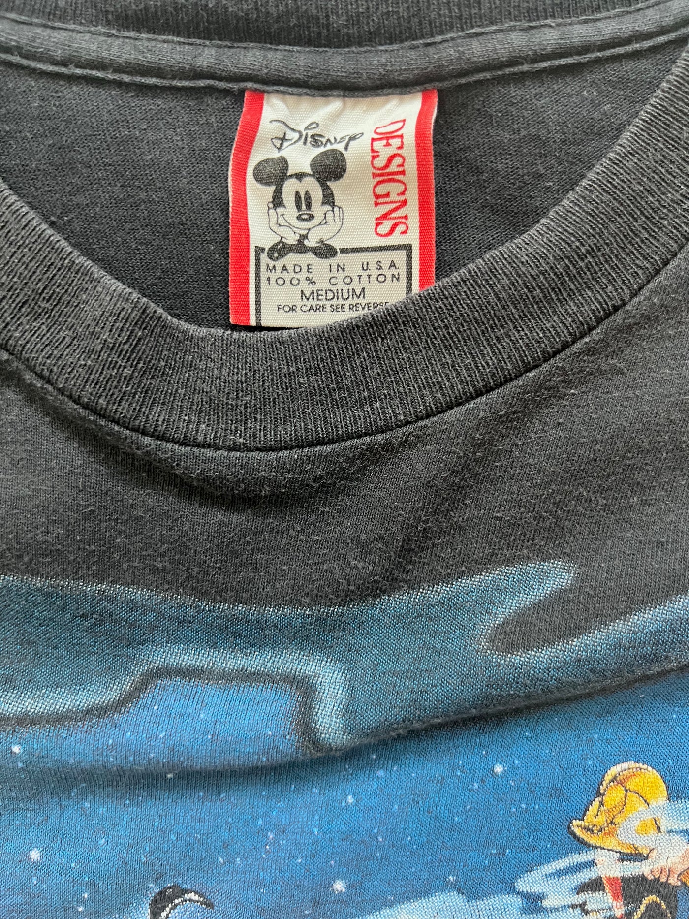 Rare Vintage Disney Aladdin T-shirt. Black Medium