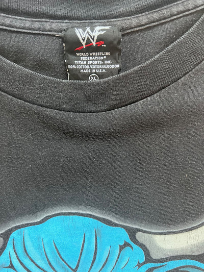 Vintage 1998 WWF The Rock "Layin' The Smack Down" T-shirt Black Extra Large
