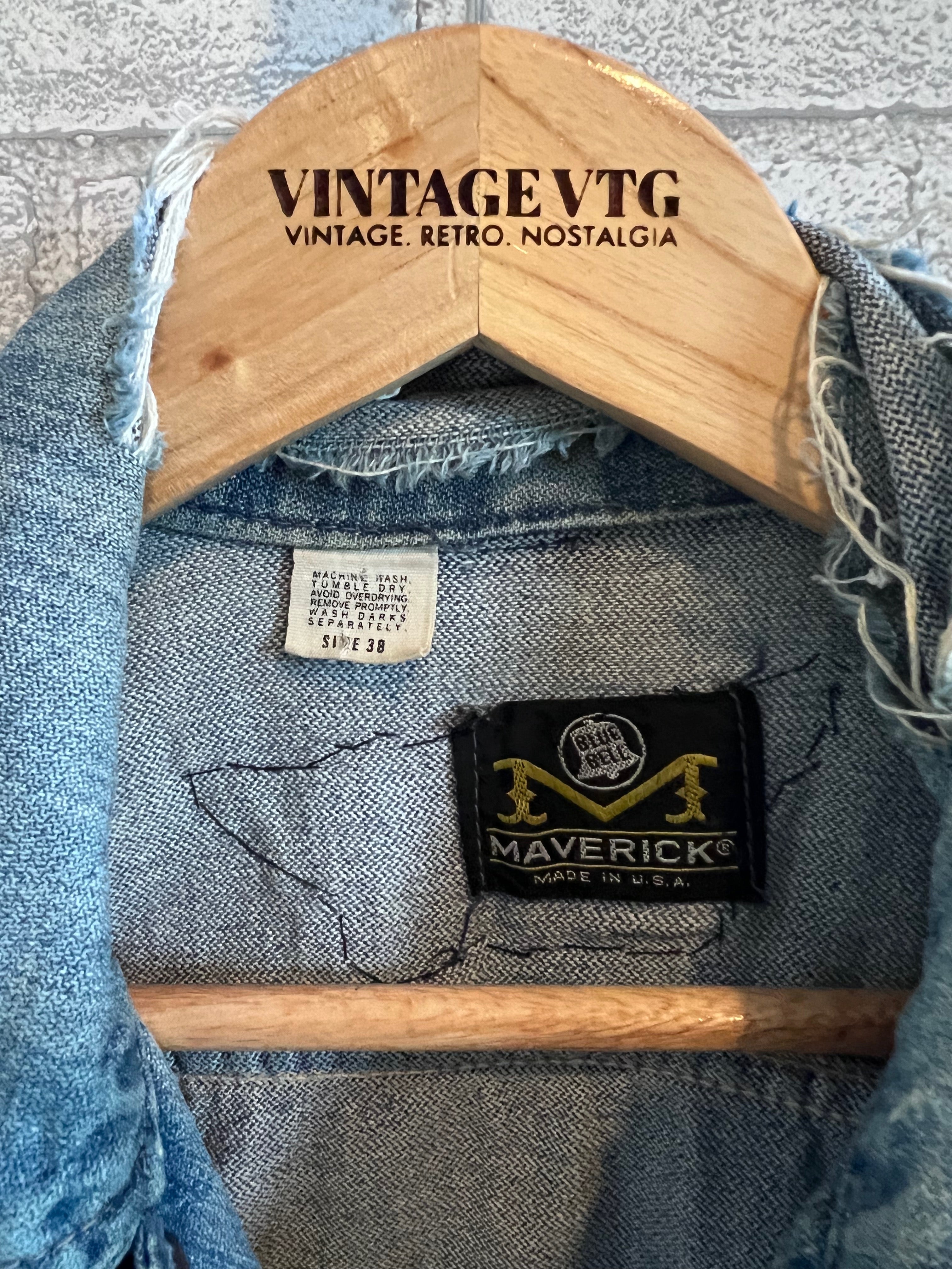 Washed selling Vtg Maverick Jeans Jacket