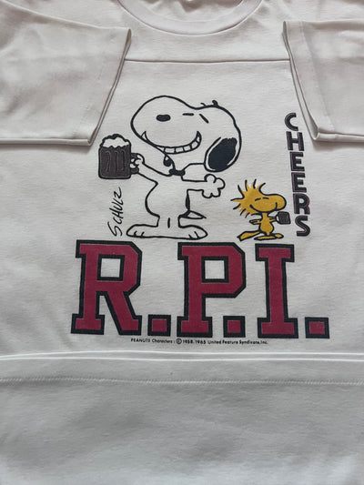 Vintage 80's SS Snoopy R.P.I. Cheers T-shirt