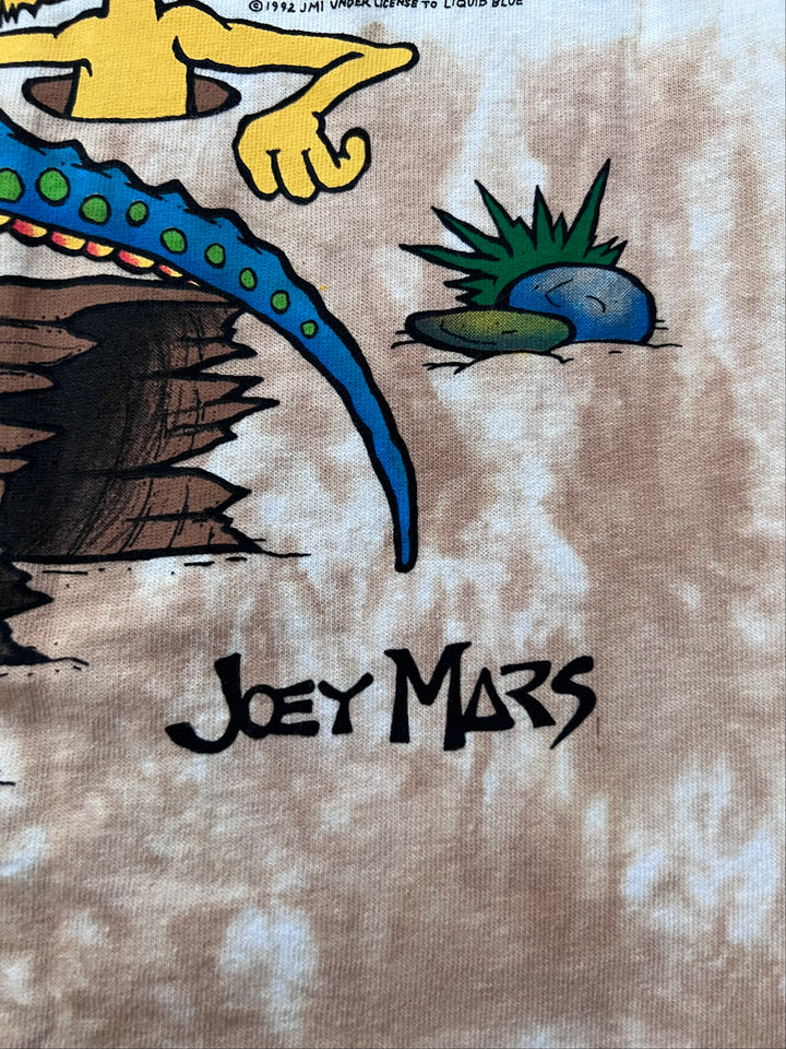 Rare Vintage T-shirt 1992 Joey Mars Liquid Blue Paleon Tie Dye