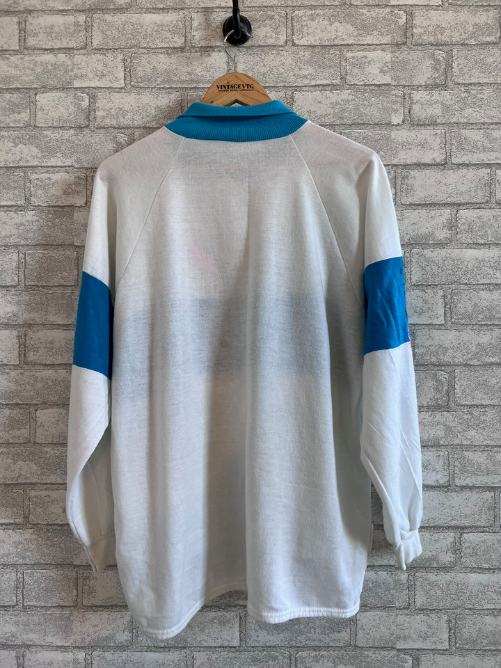 Vintage Sweatshirt Spring Break 1987 Fort Lauderdale.  White with Blue accent colors.