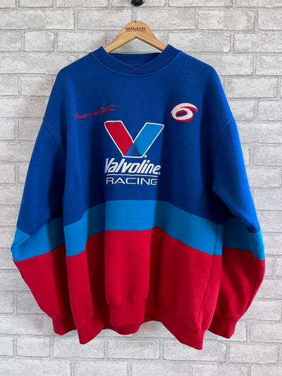 Vintage Sweatshirt Mark Martin Chase Nascar Roush Valvoline Racing