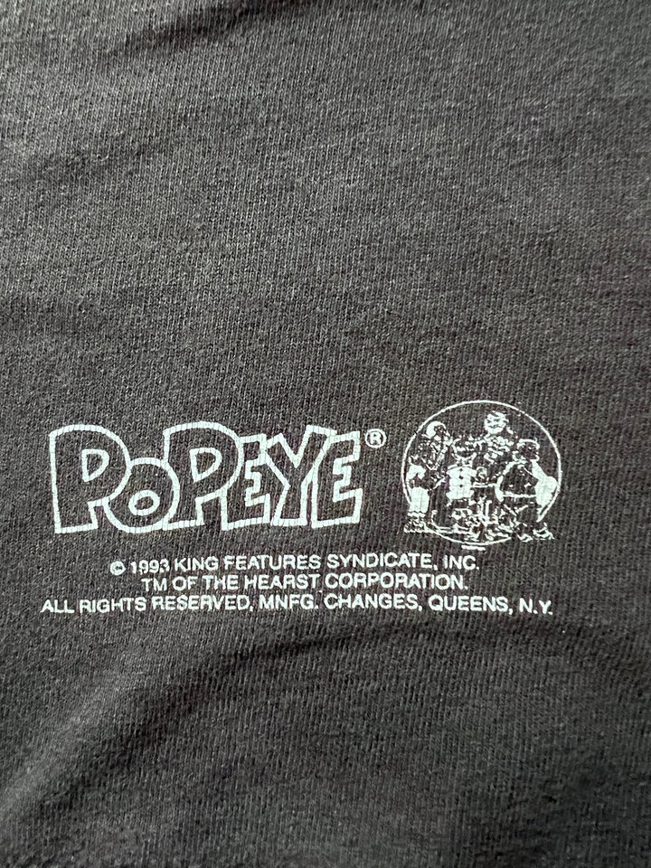 Rare Vintage 93 Popeye T-shirt. I Yam What I Yam! Extra Large