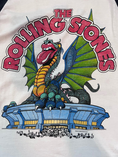 Rare Vintage T-shirt 1981 Rolling Stones ZZ TOP tour shirt