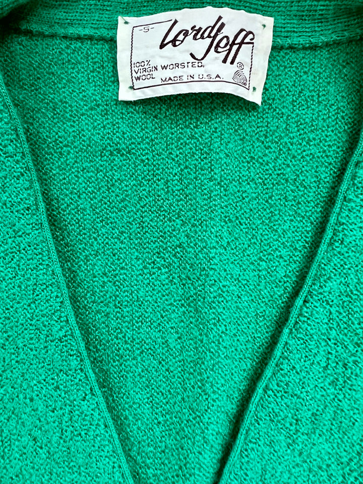 Vintage Lord Jeff Green Wool Sweater