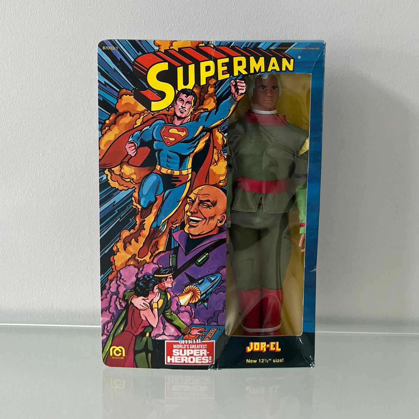 Vintage 1977 Mego 12" JOR-EL Superman Action Figure New In Box