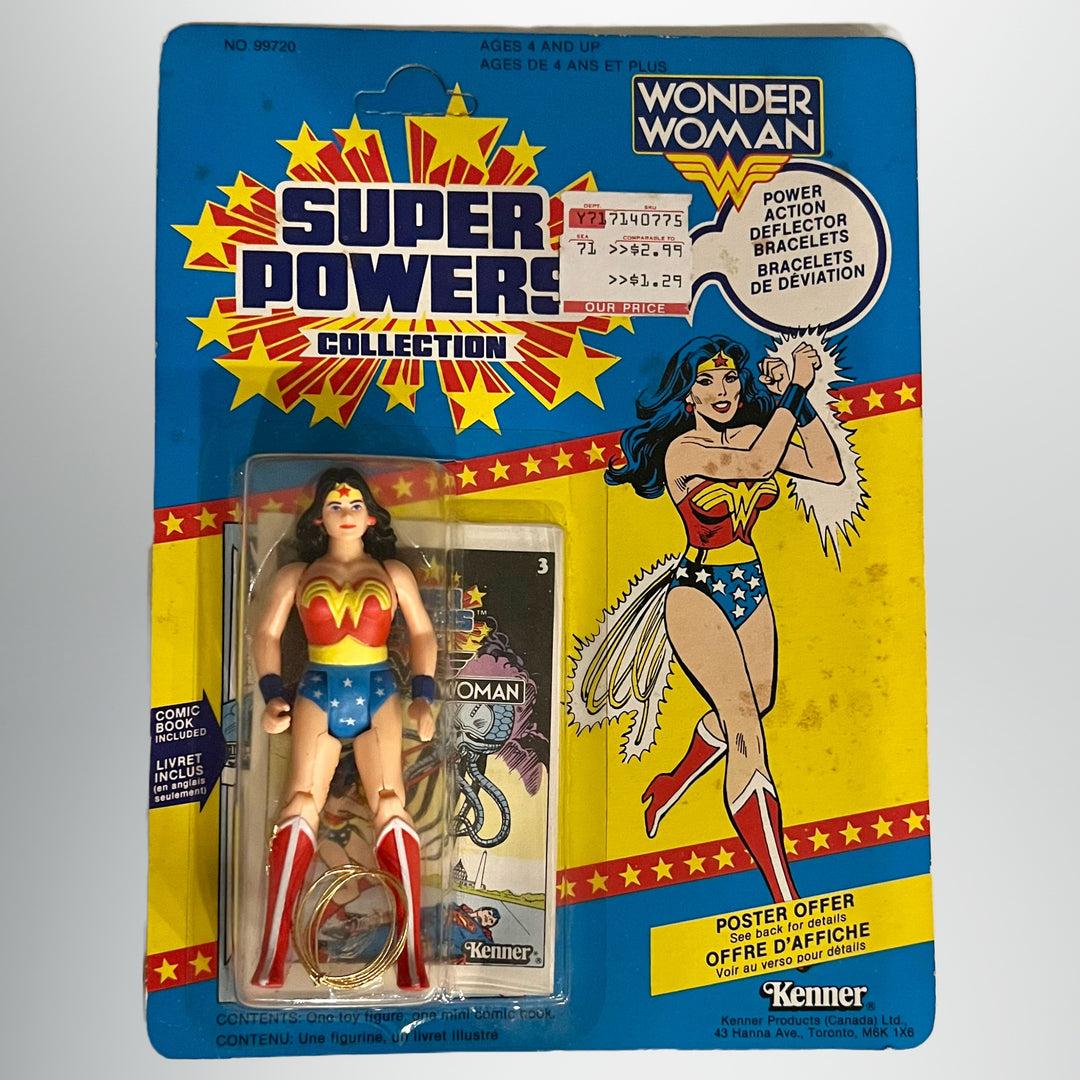 Vintage 1984 Kenner Wonder Woman Action Figure New In Box. Canadian box