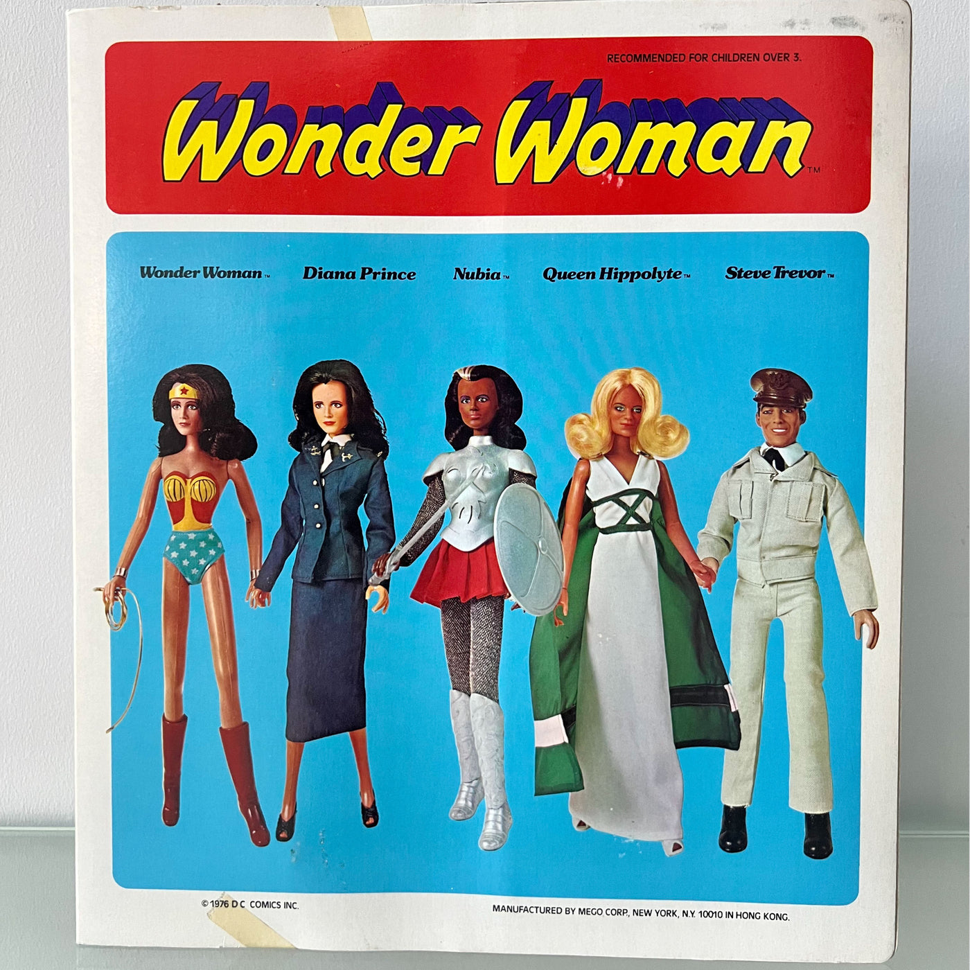 Vintage Original 1970s Mego Wonder Woman Steve Trevor Action Figure New In Box