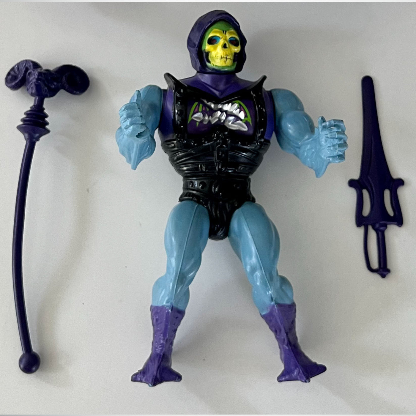 Vintage 1980s MOTU Battle Armor Skeletor and Panthor Action Figure