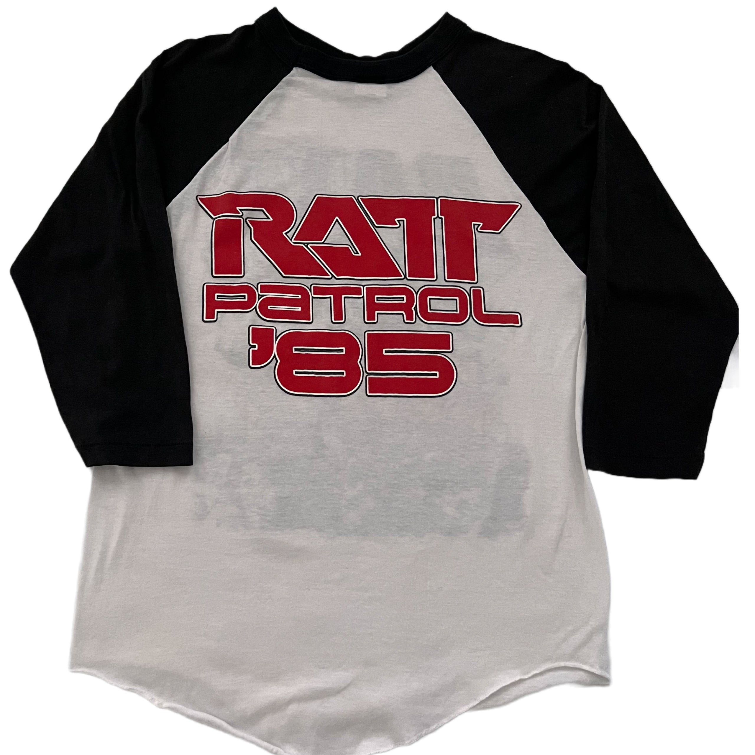 Rare Vintage T-shirt 1985 RATT Patrol Raglan shirt. Large
