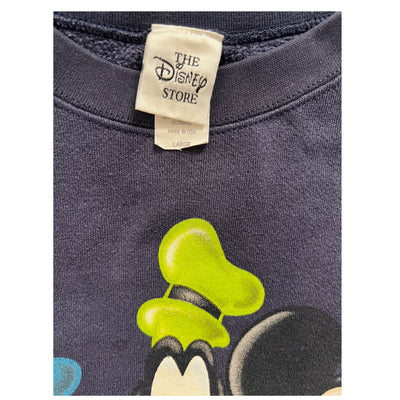 Rare 90s Blue Donald Duck Daisy Disney American Originals Crewneck Sweatshirt. Large