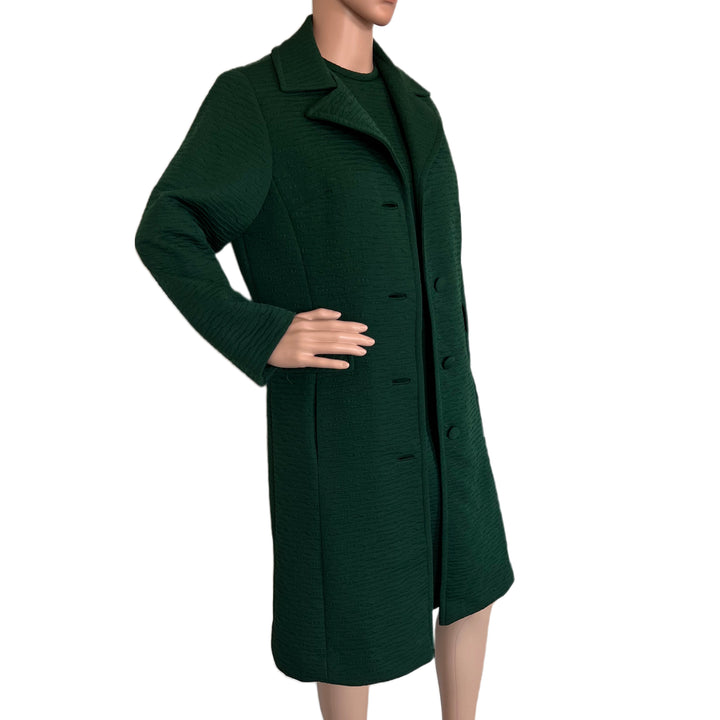 Vintage Roberta Lee 60's 70's 2 Piece Green Dress and Jacket