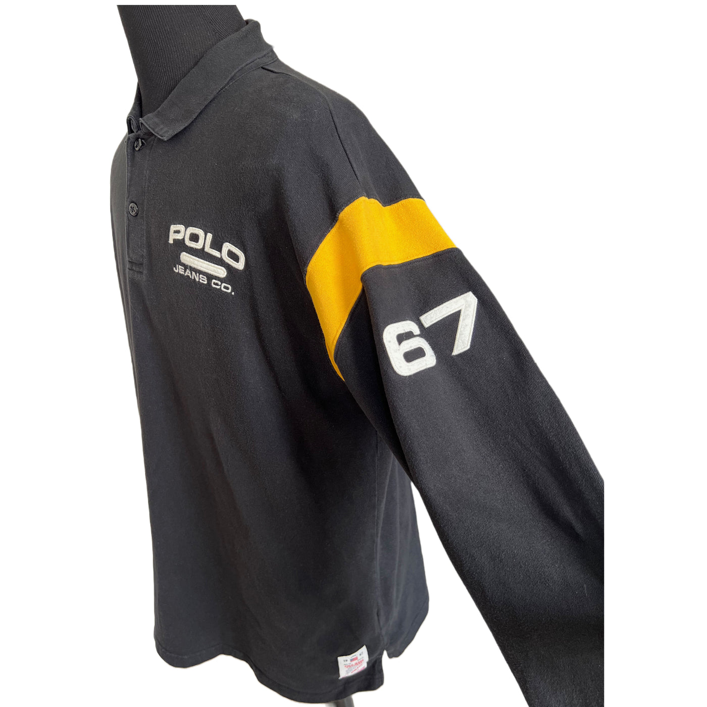 Vintage Ralph Lauren Polo Jeans long sleeve RL 67 Rugby Sweatshirt.