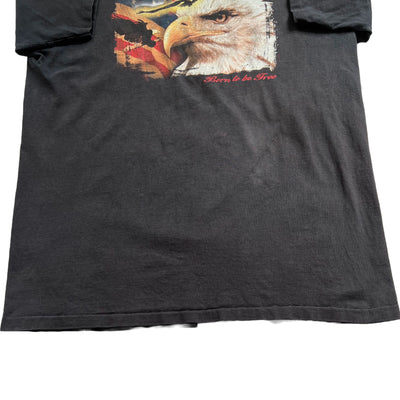 Vintage Eagle Born To Be Free. Single Stitch