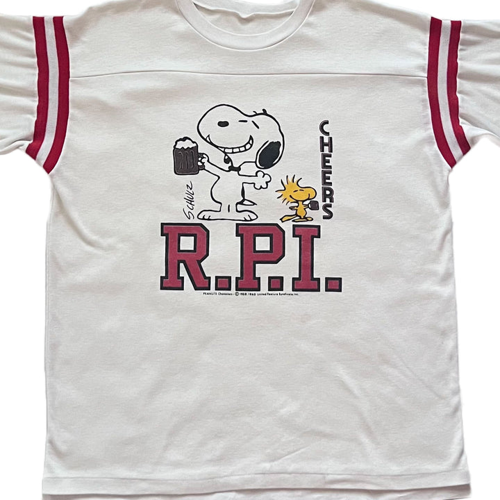 Vintage 80's SS Snoopy R.P.I. Cheers T-shirt