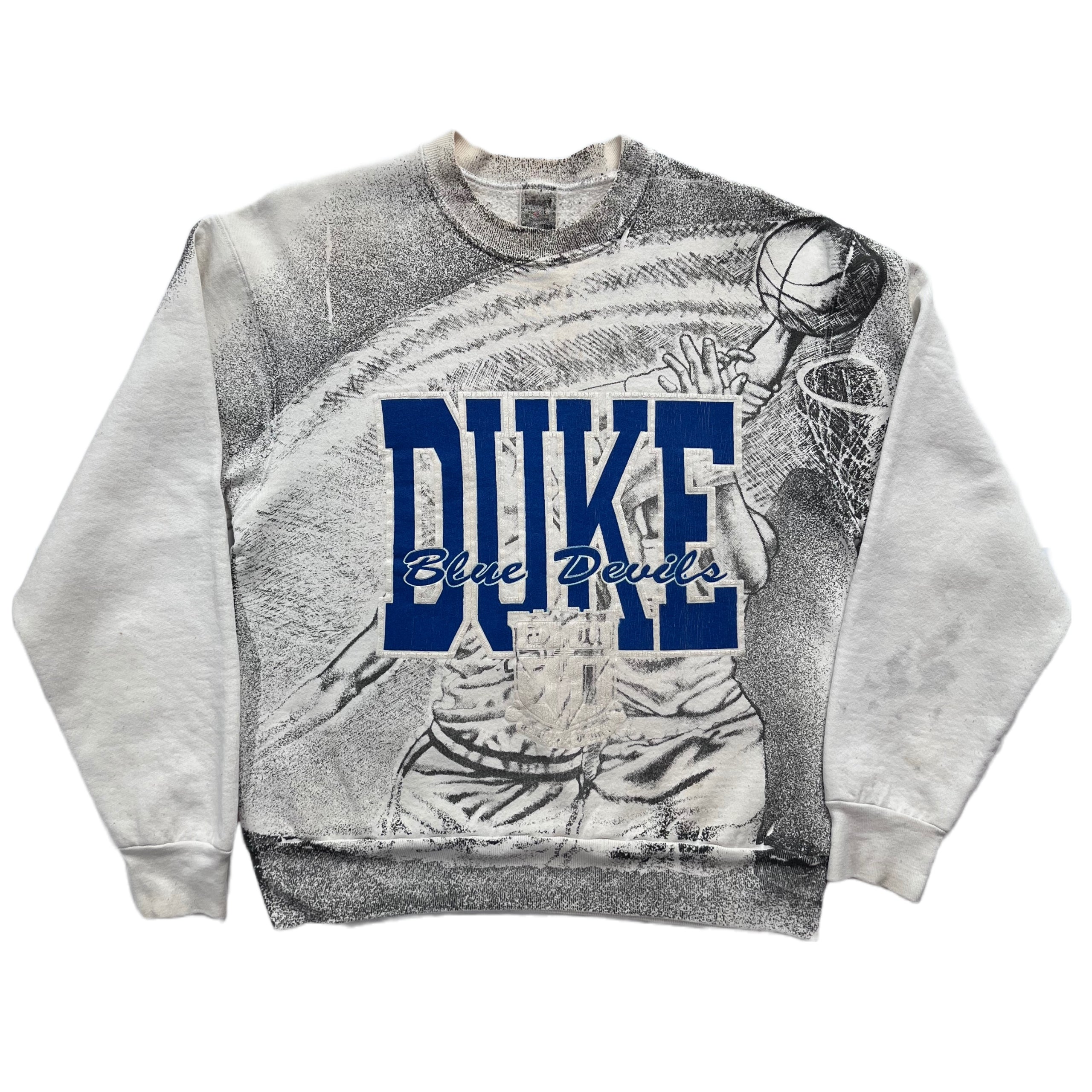 Vintage Duke Blue Devils all over print crewneck online