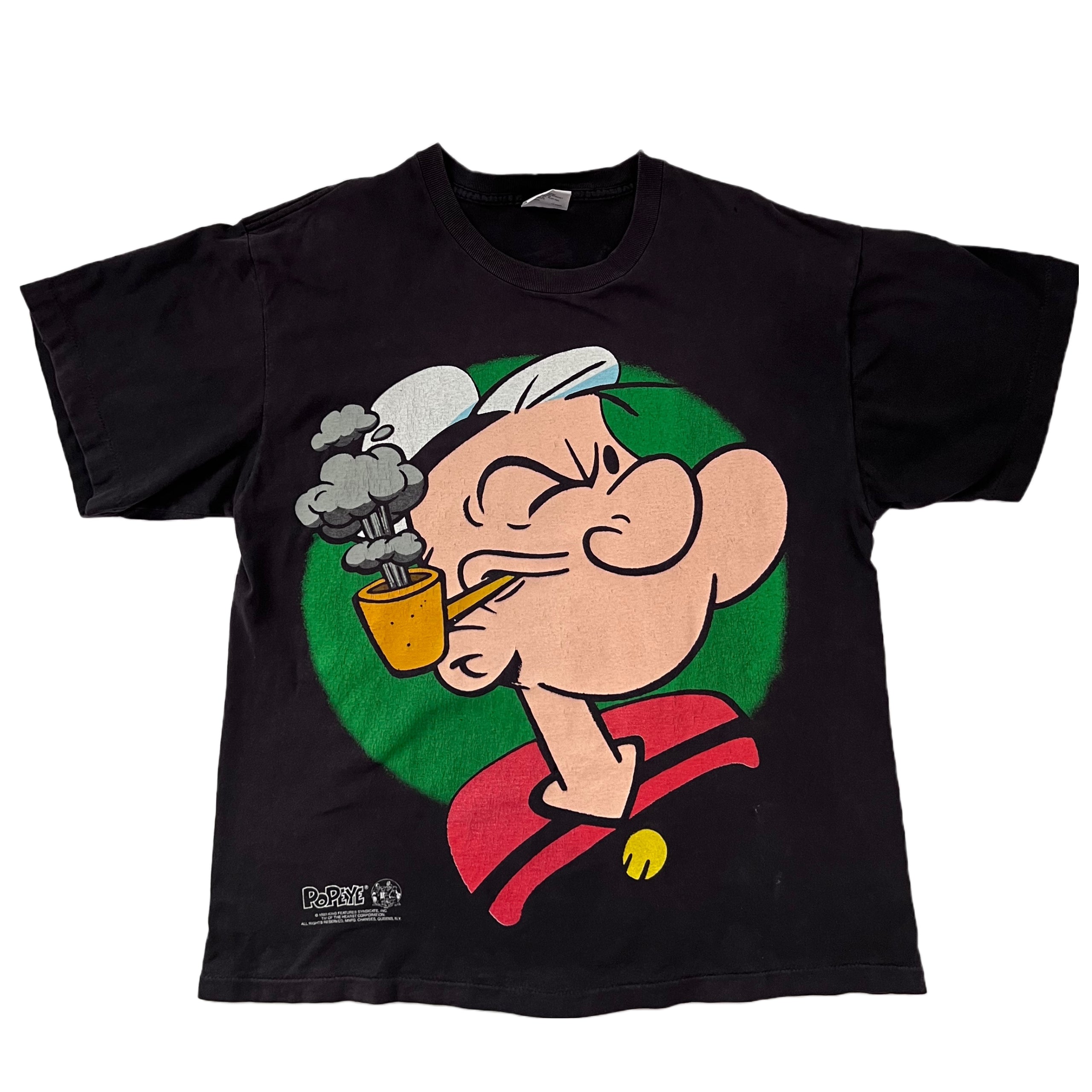 Outlet 1993 Popeye Cartoon T-Shirt