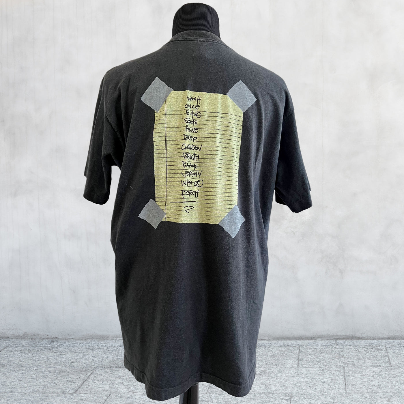 Vintage 1992 Pearl Jam Stick Man Tour Shirt. XL back view