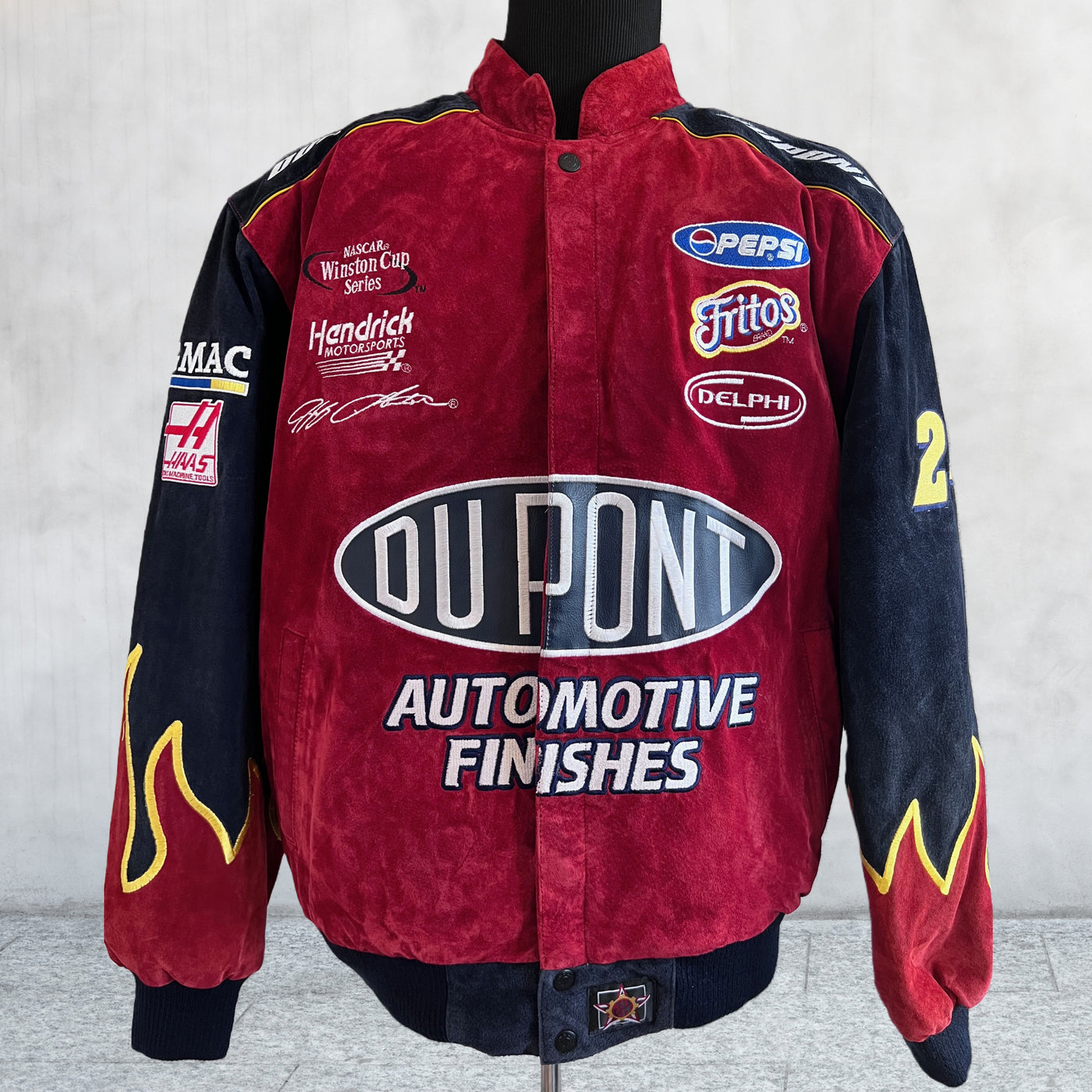 Chase Authentic JH Winston Cup Dupont Nascar #24 Leather Jacket XL