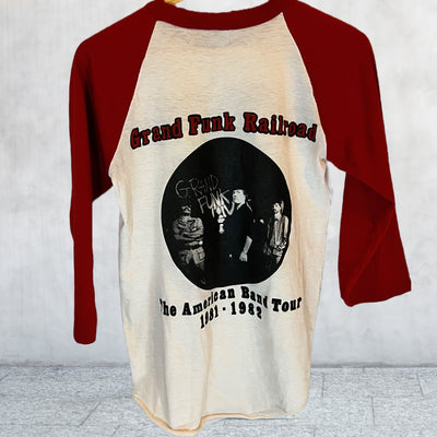 Rare 80s Vintage Grand Funk Railway Lives. The American Band Tour T-shirt 81-82. Medium back view