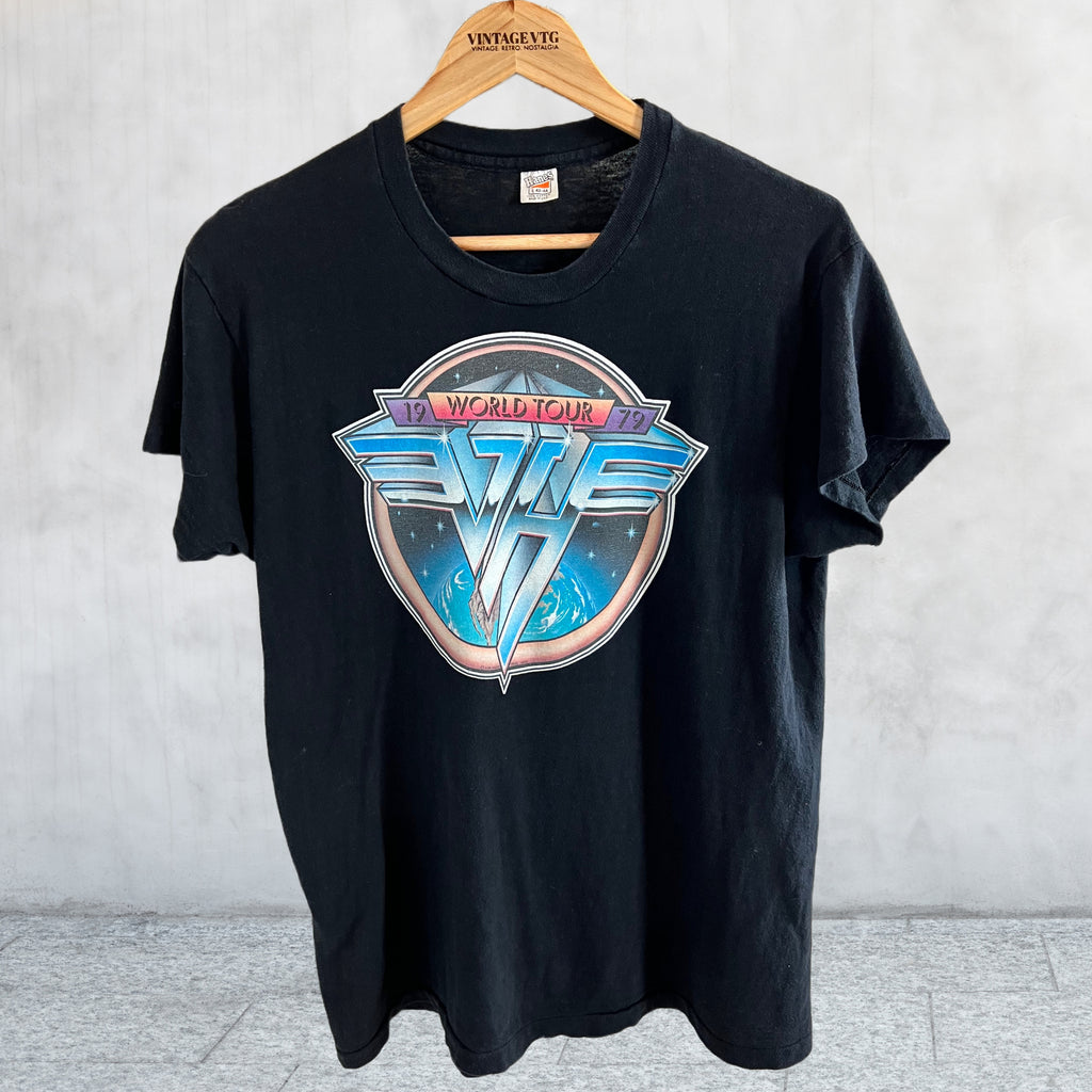 Rare find Vintage Van Halen 1979 World Tour Concert T-shirt. Large