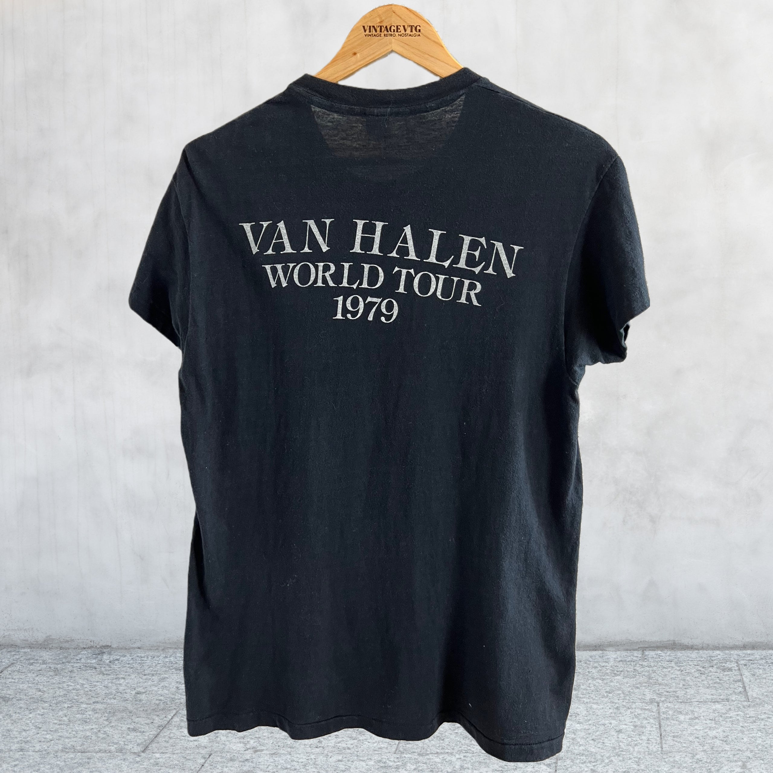 Rare find Vintage Van Halen 1979 World Tour Concert T-shirt. Large