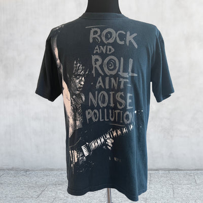 Vintage 90's AC/DC "Rock and Roll Ain't Noise Pollution" T-shirt. Black