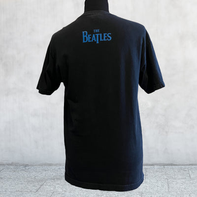 Rare vintage Beatles Psychedelic Faces Black T-shirt. Large