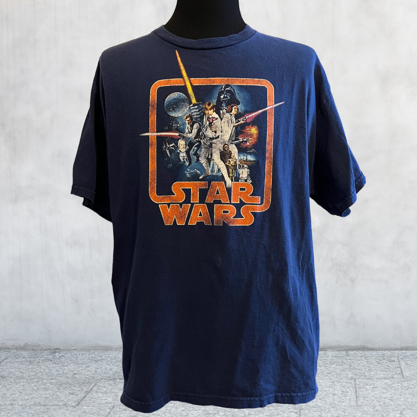 Rare vintage Star Wars Episode IV A New Hope. Shirt front view