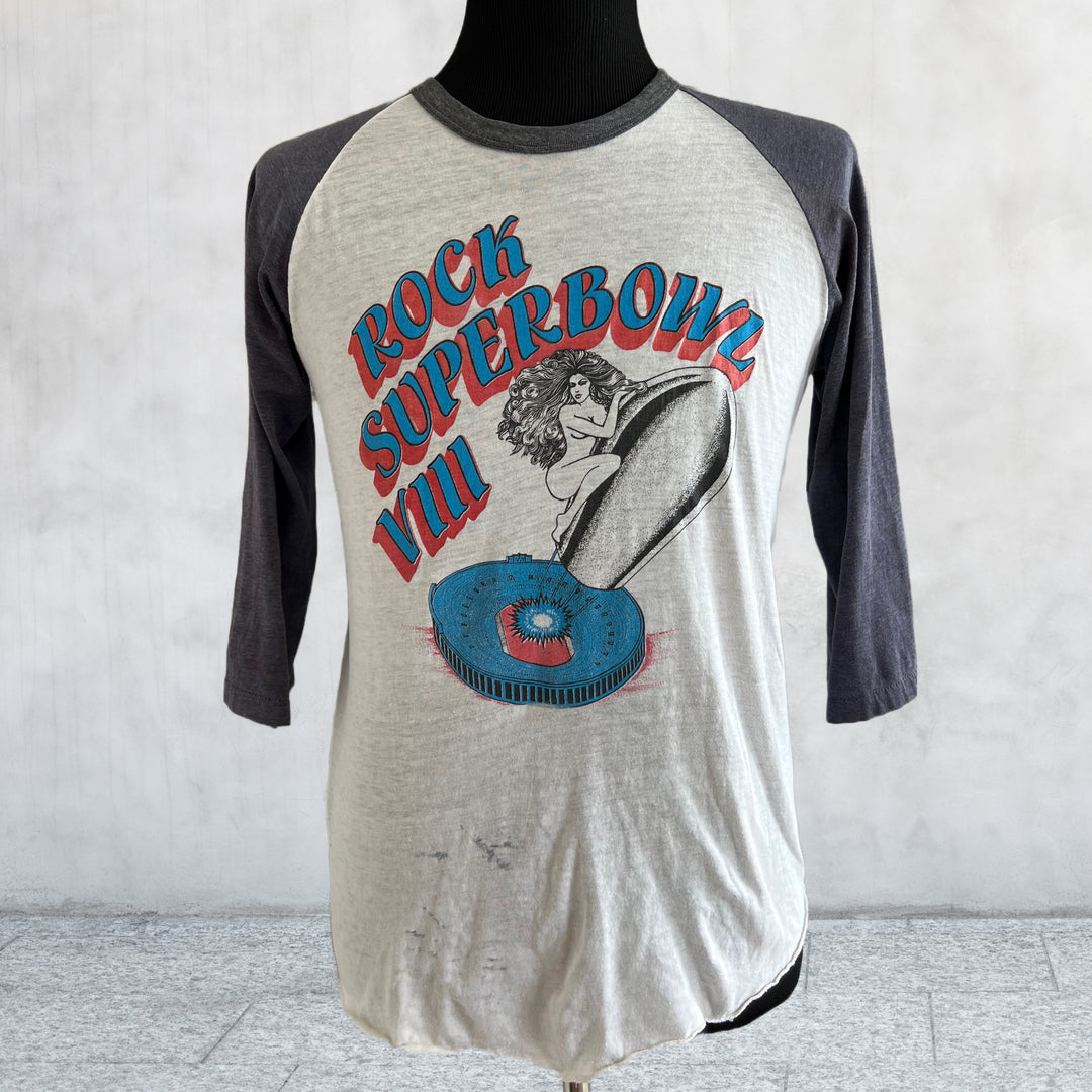 Vintage 80's Bog Seger Rock Superbowl Tour Shirt