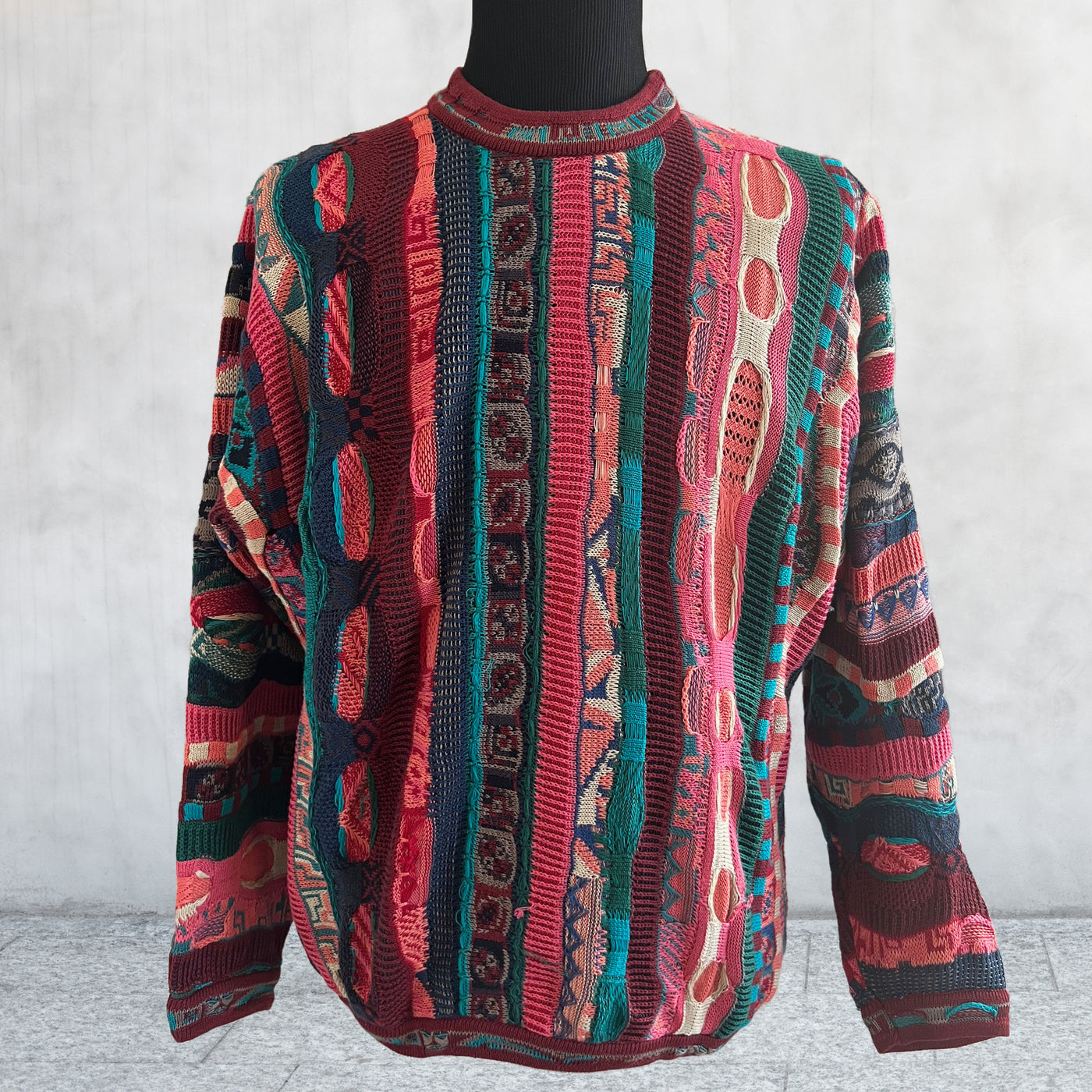 Vintage COOGI cotton multi color sweater. Size M