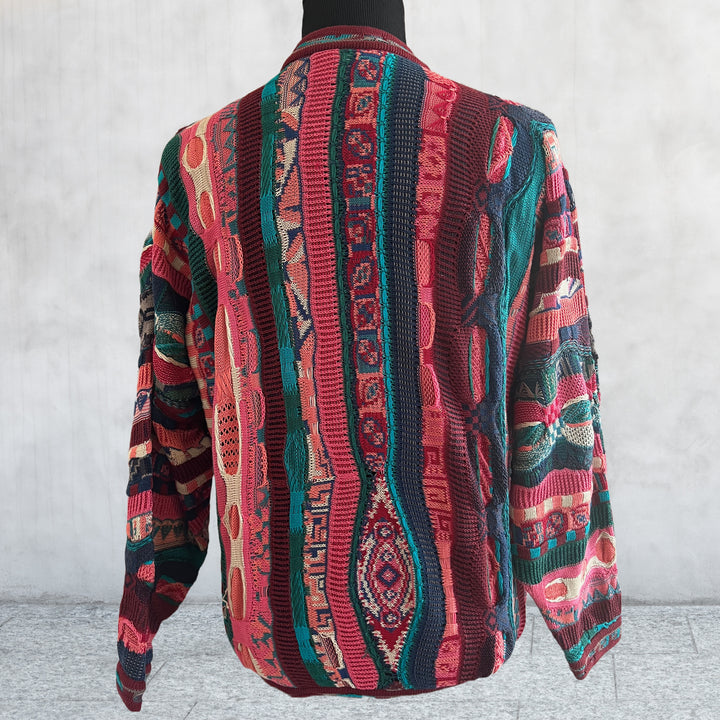 Vintage COOGI cotton multi color sweater. Size M