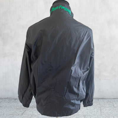 Vintage Benetton Formula 1 Racing Team Black Windbreaker Jacket. Large