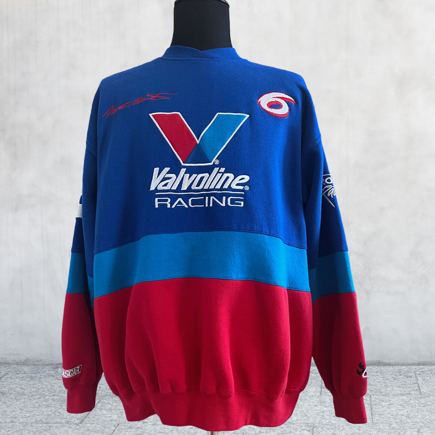 Vintage Sweatshirt Mark Martin Chase Nascar Roush Valvoline Racing