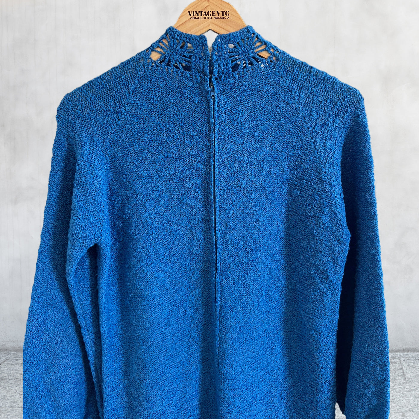 Vintage 60's St. John Knits Blue Dress