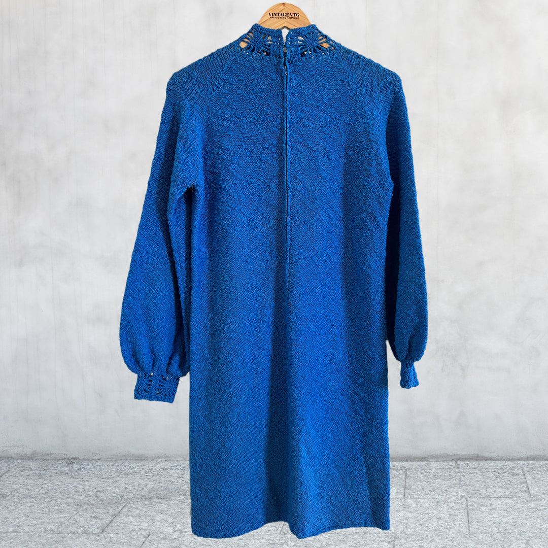 Vintage 60's St. John Knits Blue Dress Vintage VTG Vintage 60's St. John Knits Blue Dress Vintage VTG