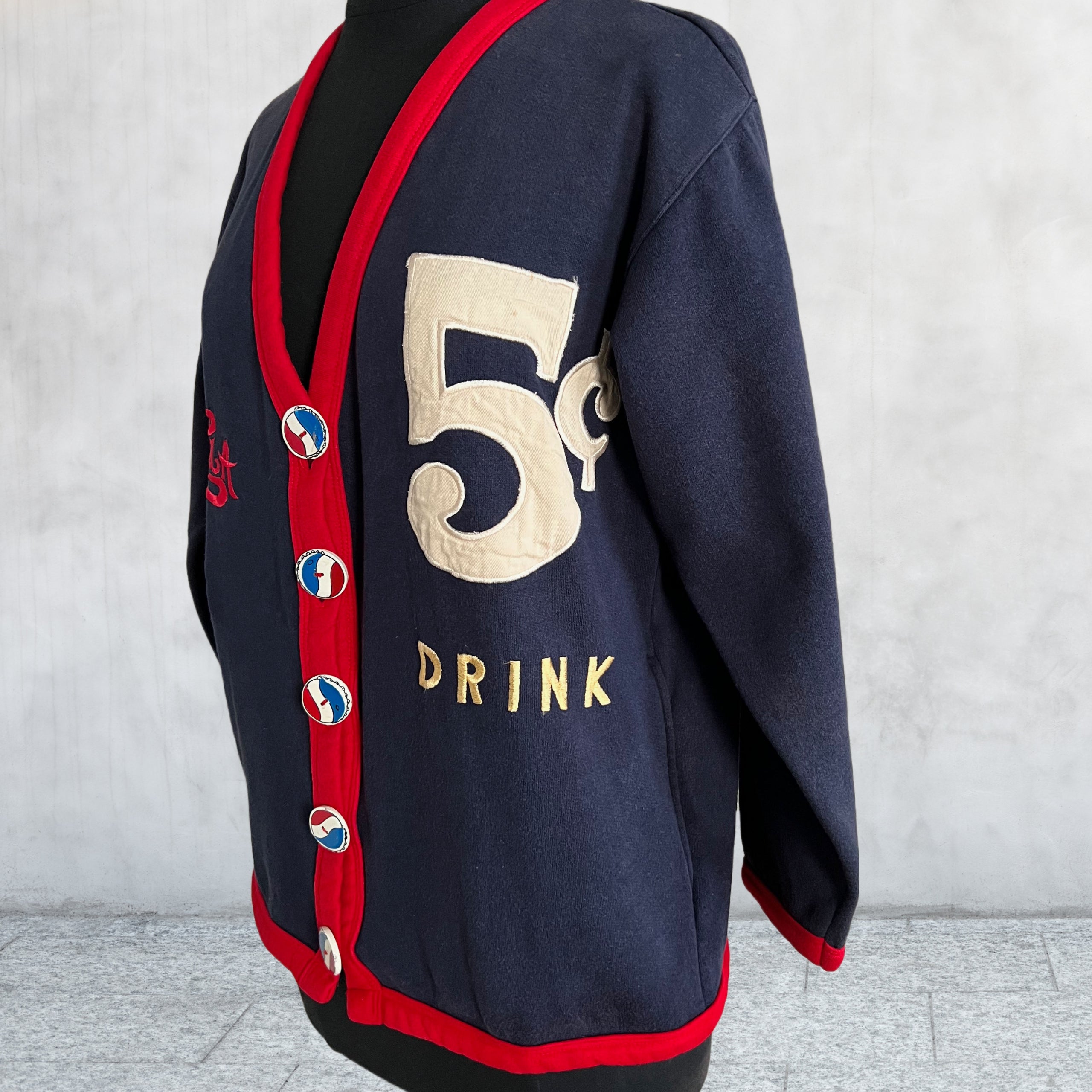 Rare 80's Vintage Women's The Eagle's Eye Pepsi cardigan