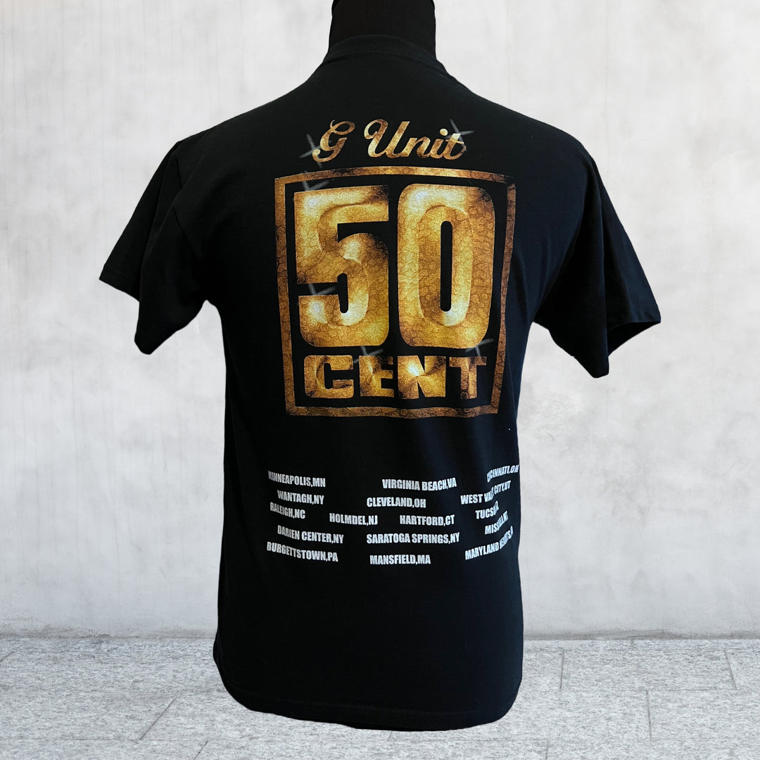 Rare Vintage Early 00s 50 Cent G Unit Tour Black T Shirt Medium rare-vintage-early-00s-50-cent-g-unit-tour-black-t-shirt-medium