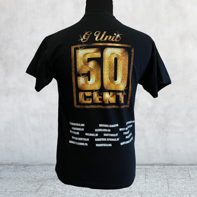 Rare Vintage early 00s 50 Cent G Unit Tour Black T-Shirt. Medium