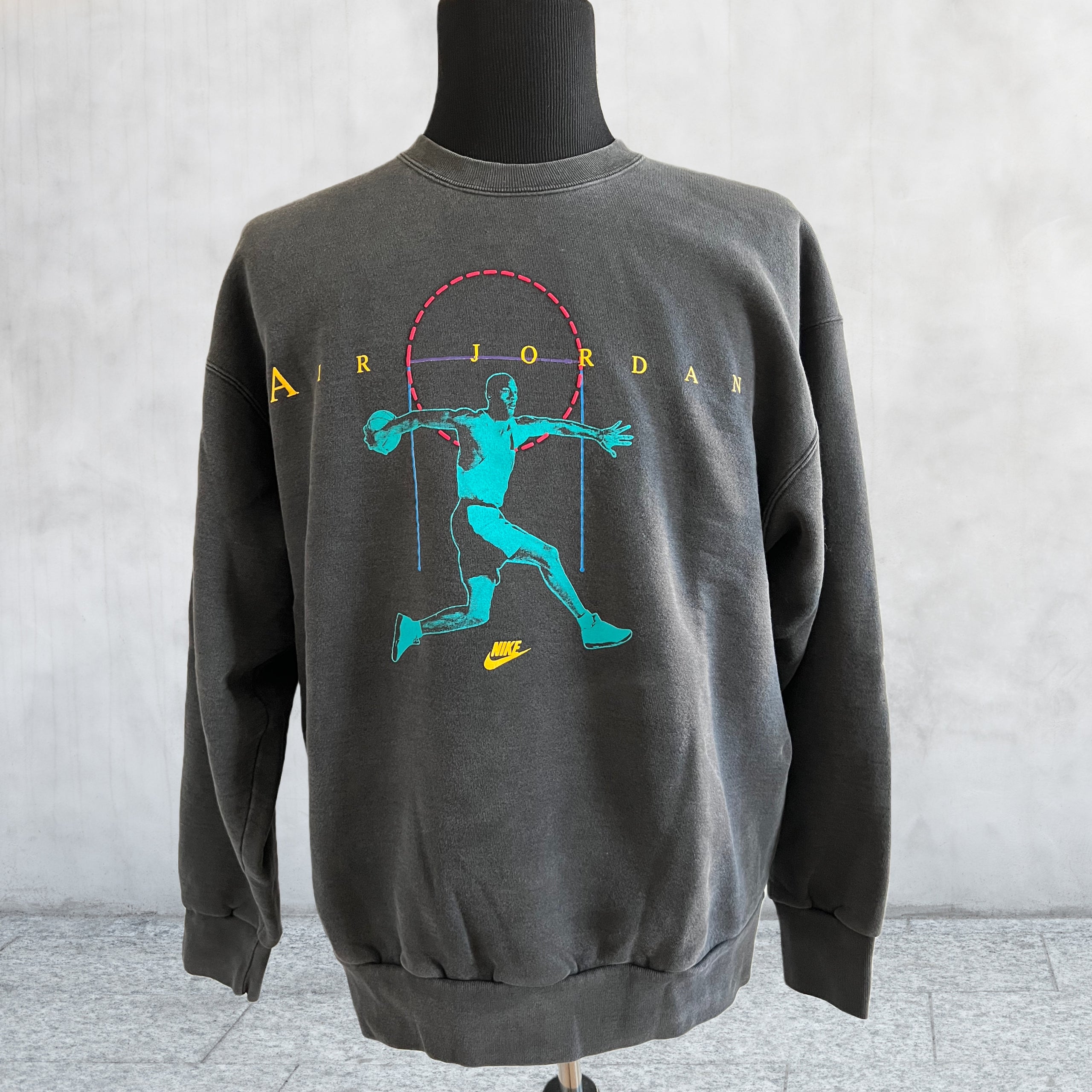 Vintage OG Nike Air Jordan Jumpman Sweatshirt. Nike Gray Tag. Dark ...
