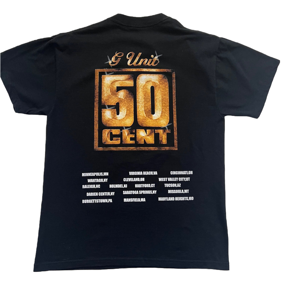 Rare Vintage Early 00s 50 Cent G Unit Tour Black T Shirt Medium rare-vintage-early-00s-50-cent-g-unit-tour-black-t-shirt-medium