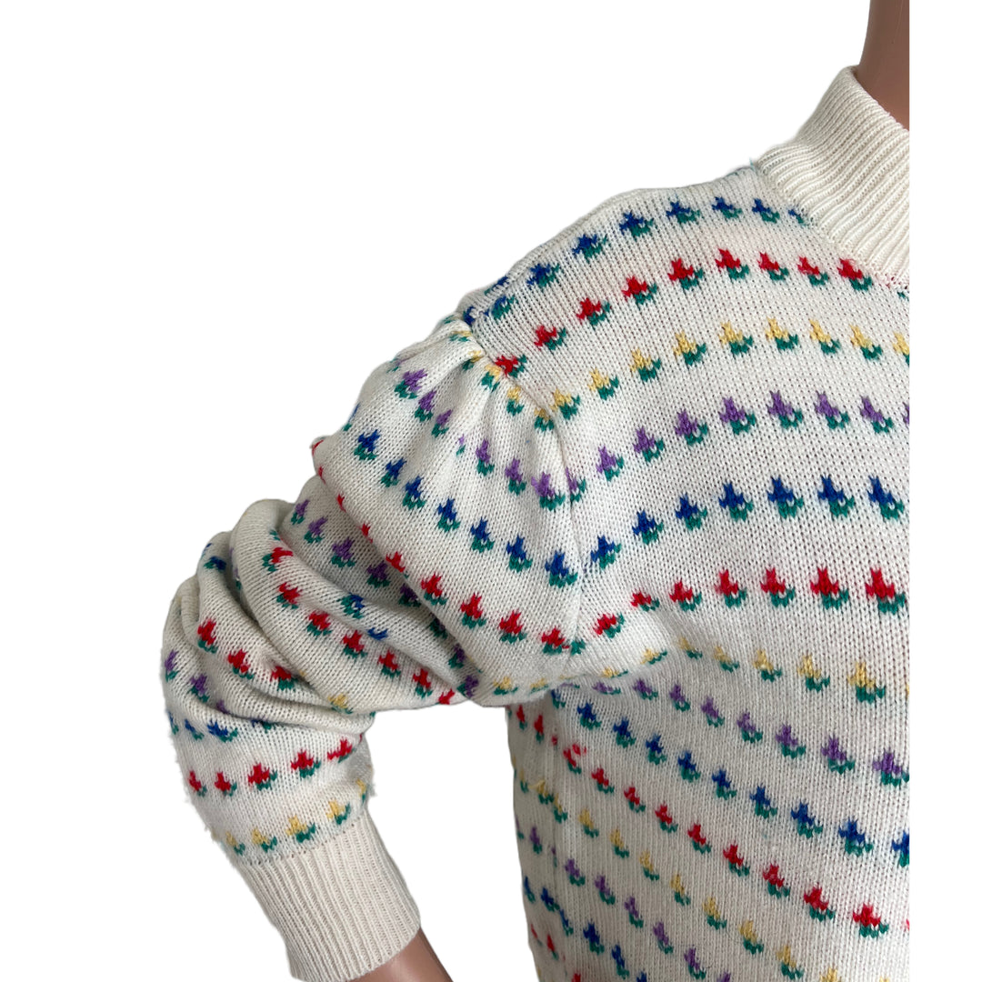 Vintage Women's Gitano White Sweater