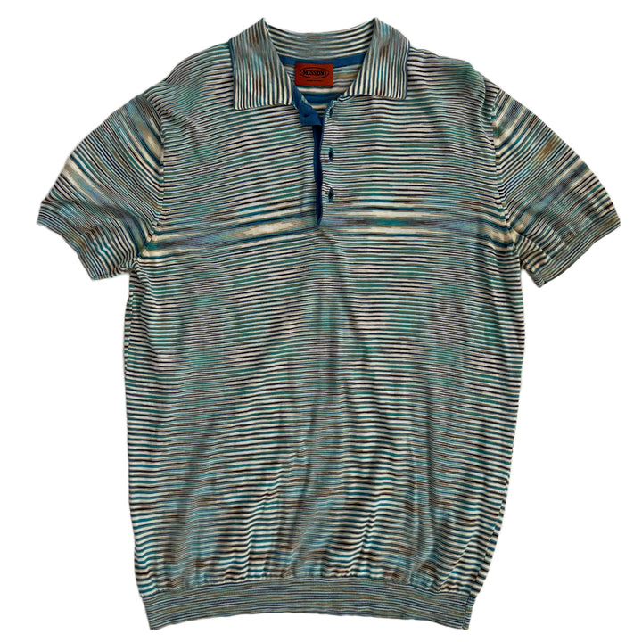 Vintage Missoni Teal Polo Shirt