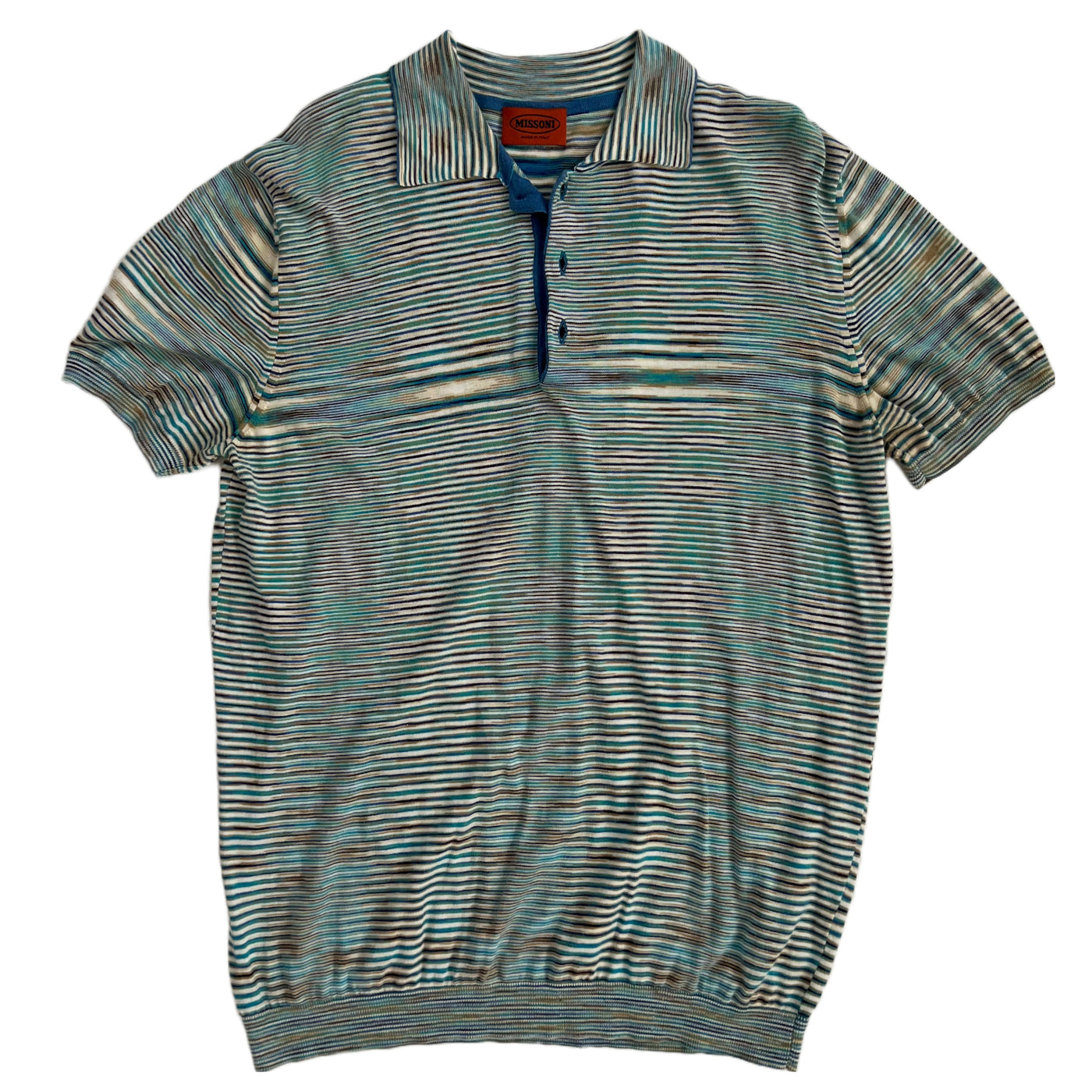 Vintage Missoni Teal Polo Shirt