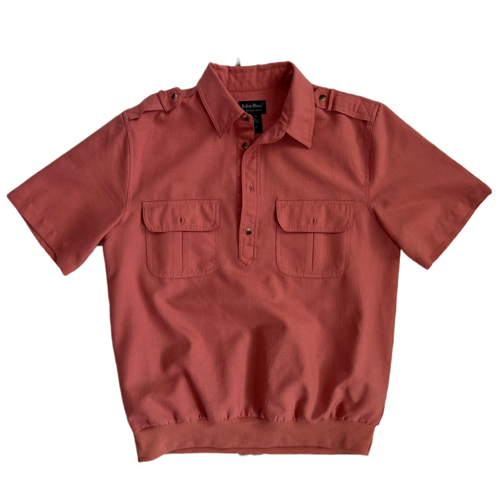 Vintage John Blair Polo Salmon Shirt.