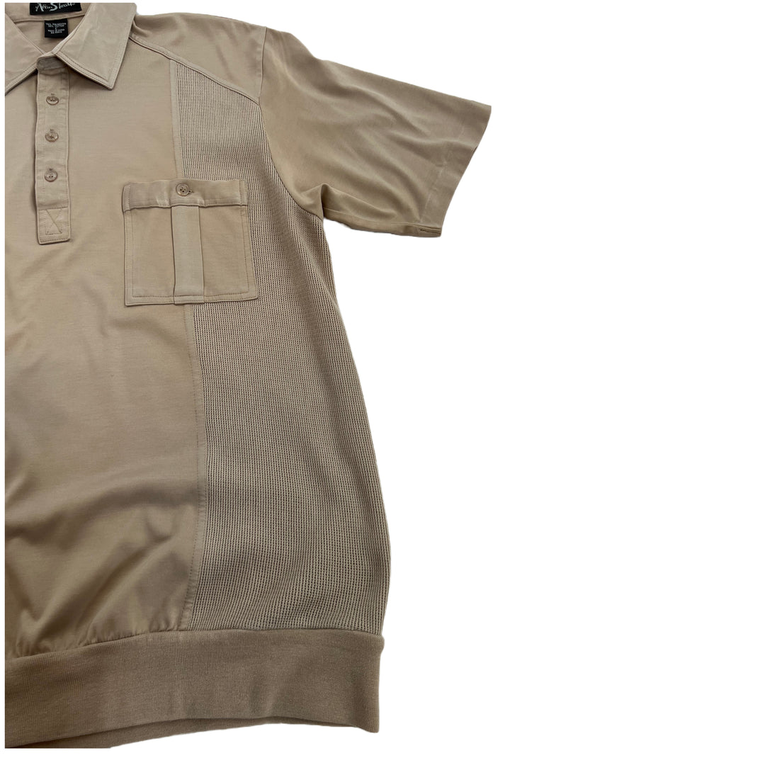 Vintage Alan Stuart light brown Polo Shirt