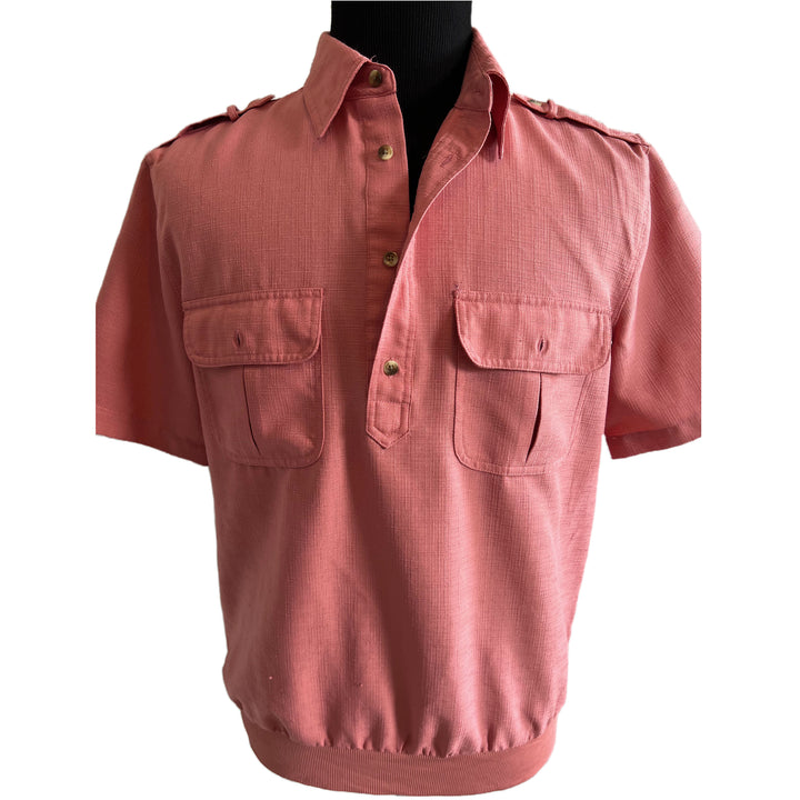 Vintage John Blair Polo Salmon Shirt.