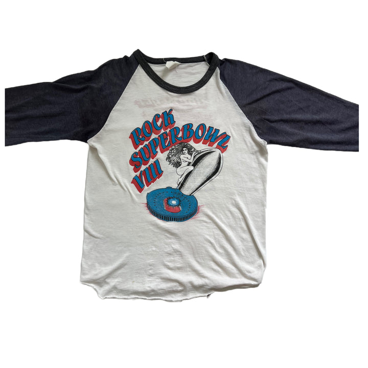 Vintage 80's Bog Seger Rock Superbowl Tour Shirt